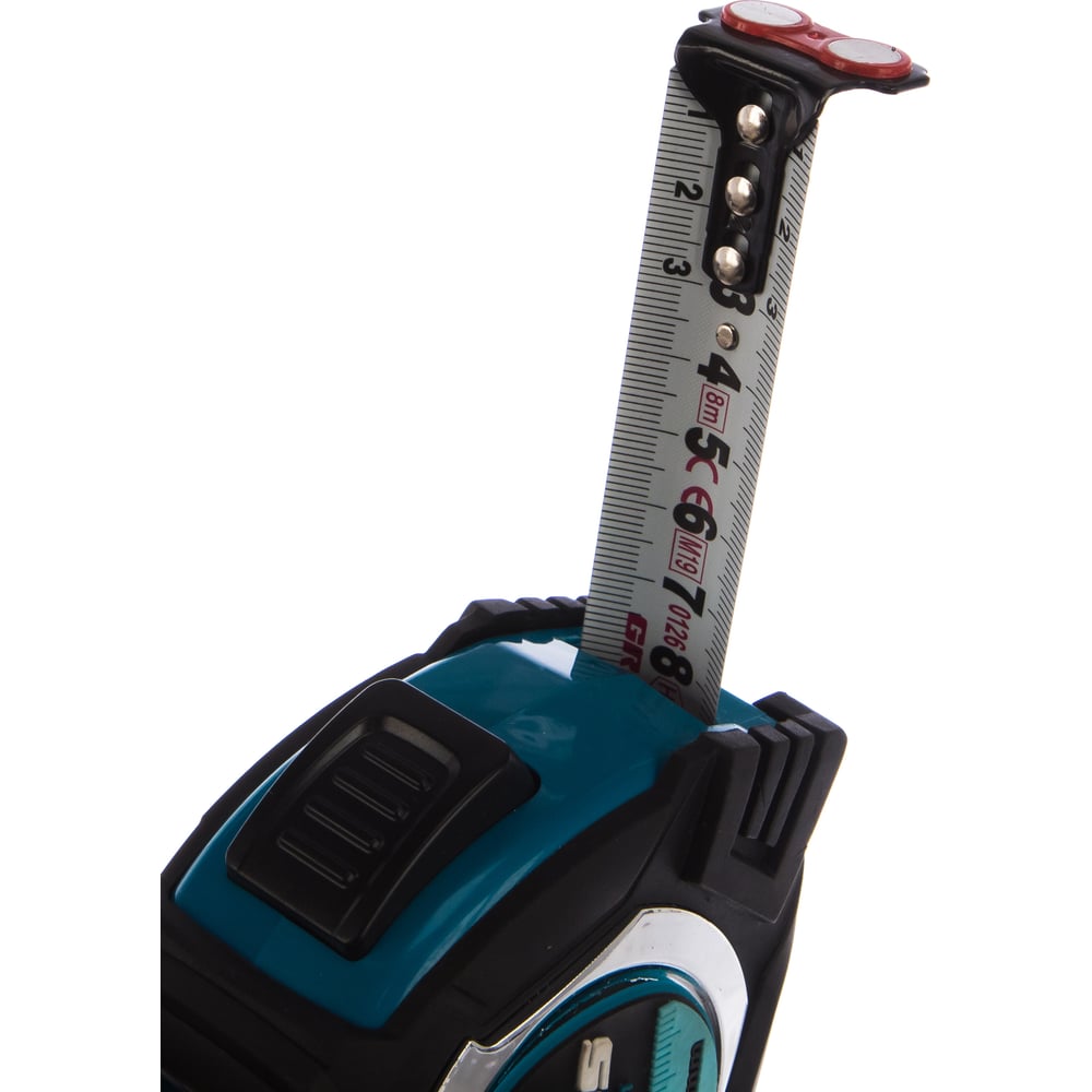Рулетка Magnetisch, 8 м х 25 мм обрезиненный корпус GROSS 32573