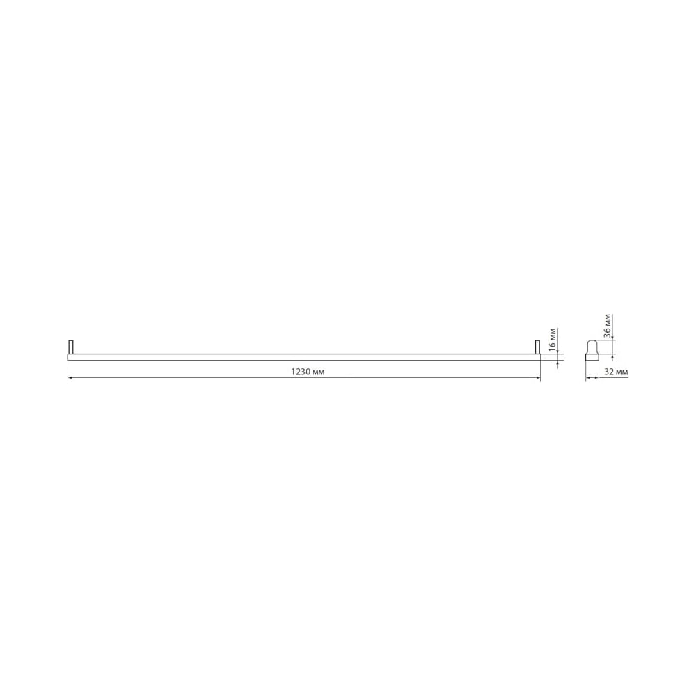 Светильник TDM ELECTRIC ДПО 1200 230В под лампу LED T8/G13 SQ0327-0202